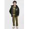 Me & My Monkey hooded puffer jas zwart