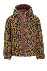 thumbnail: Me & My Monkey reversible puffer jas roze/panterprint