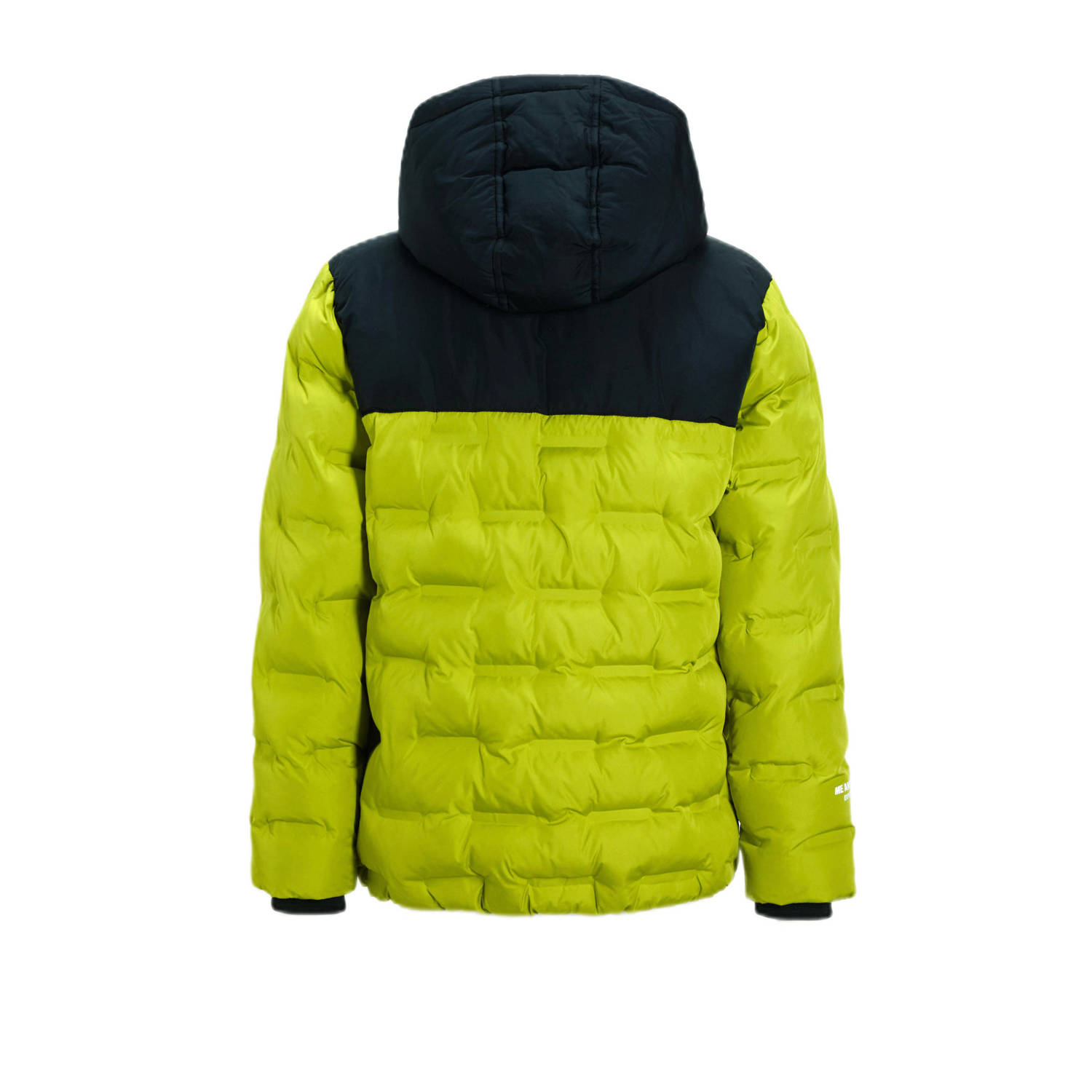 Me & My Monkey colourblock heatseal puffer jas groen