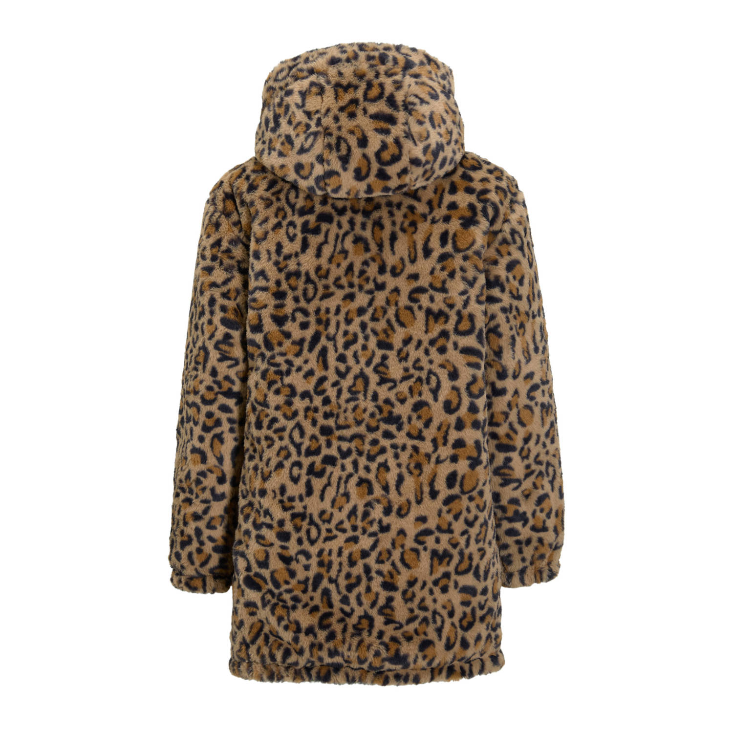 Me & My Monkey reversible lange jas groen panterprint