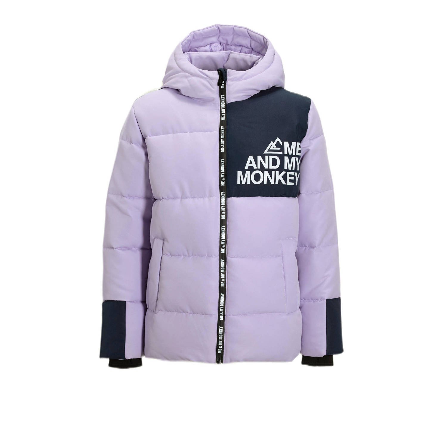 Me & My Monkey colourblock puffer jas