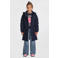 Me & My Monkey lange hooded puffer jas paars