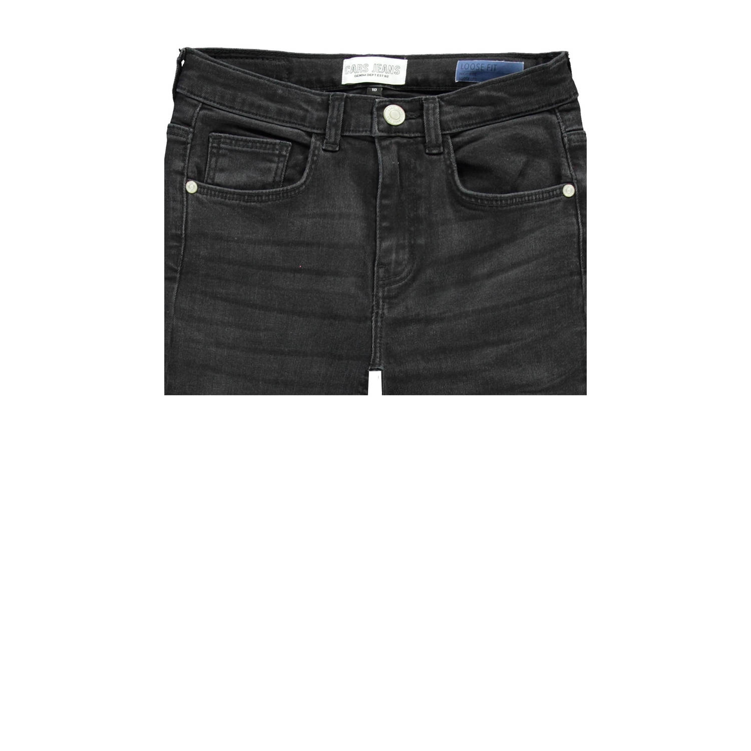Cars straight high waist black denim
