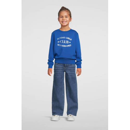 Cars straight high waist light blue denim afbeelding