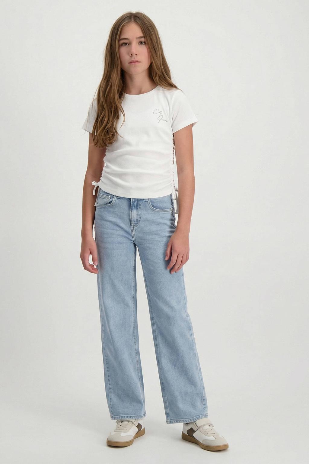 Cars straight jeans high waist light blue denim