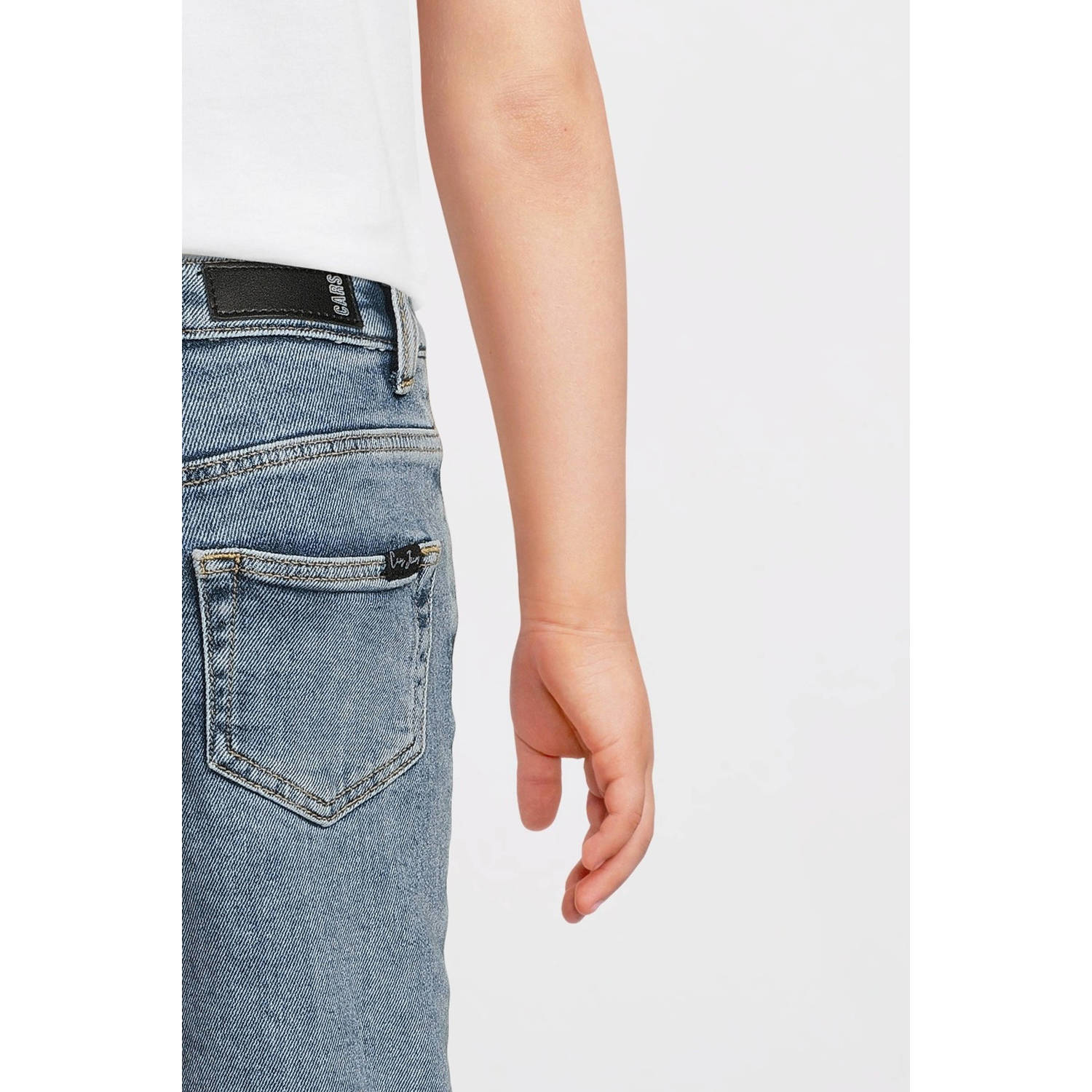 Cars straight high waist light blue denim