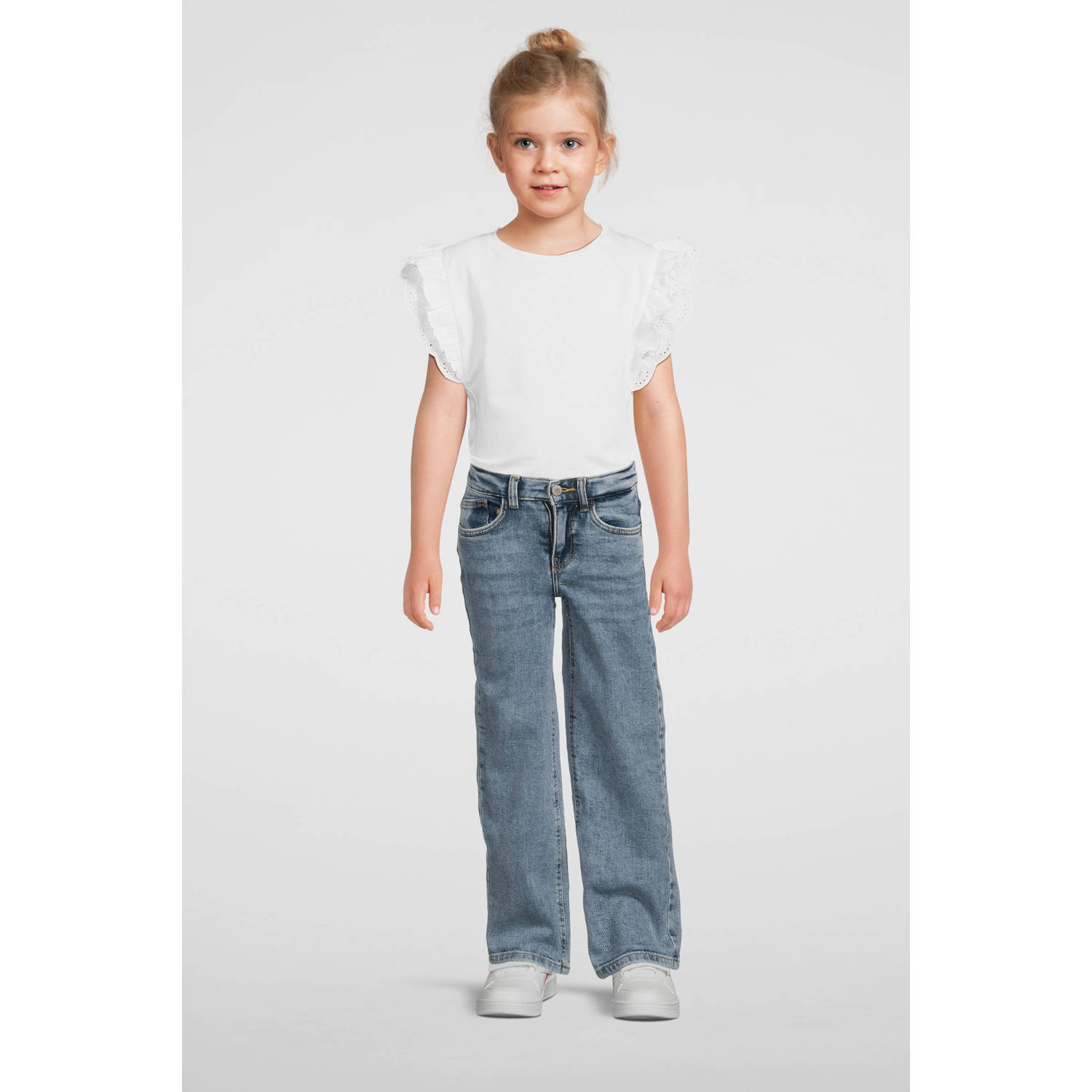 Cars straight high waist light blue denim