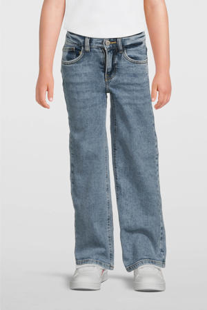 straight high waist light blue denim
