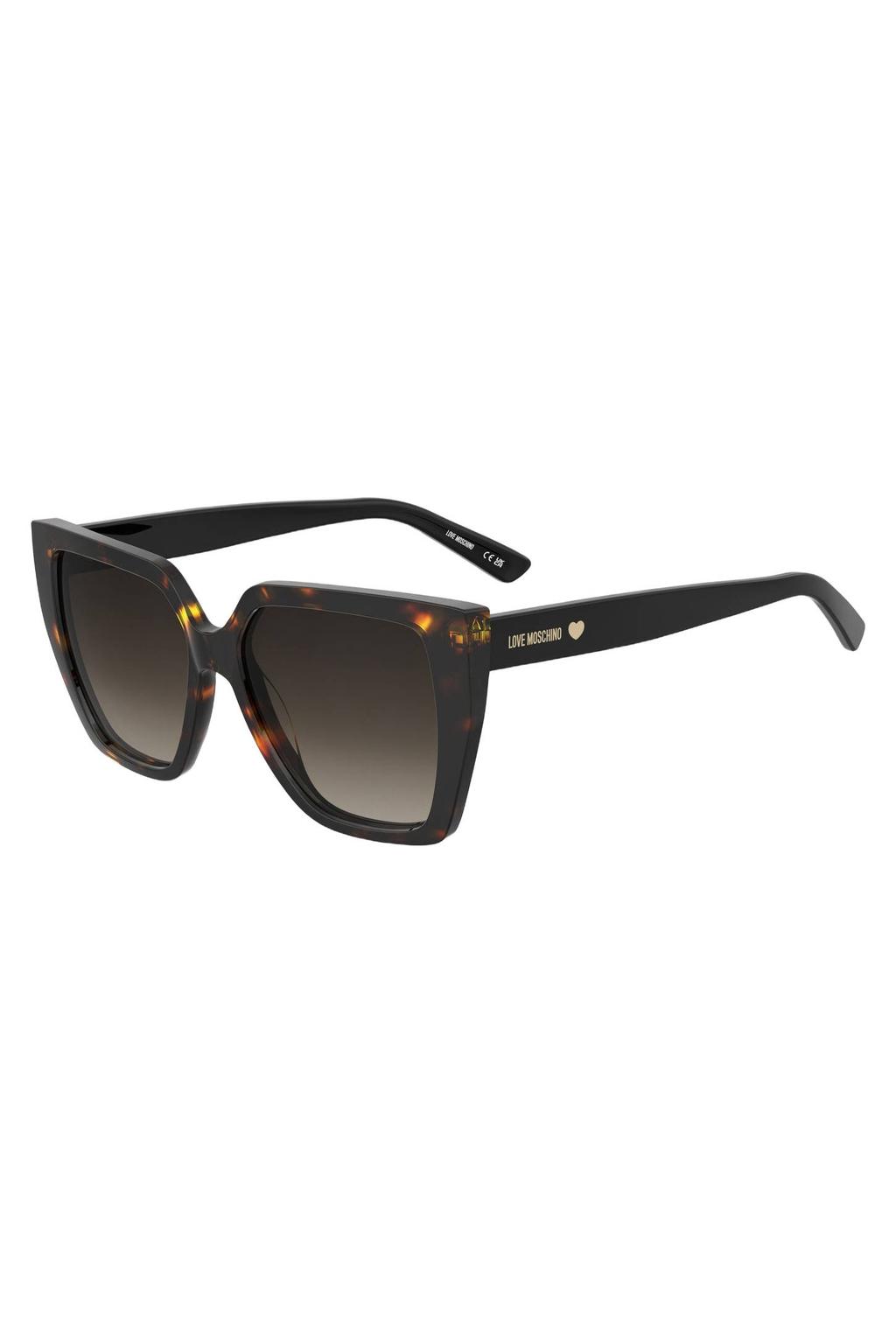 Moschino zonnebril met tortoise print MOL088/S bruin