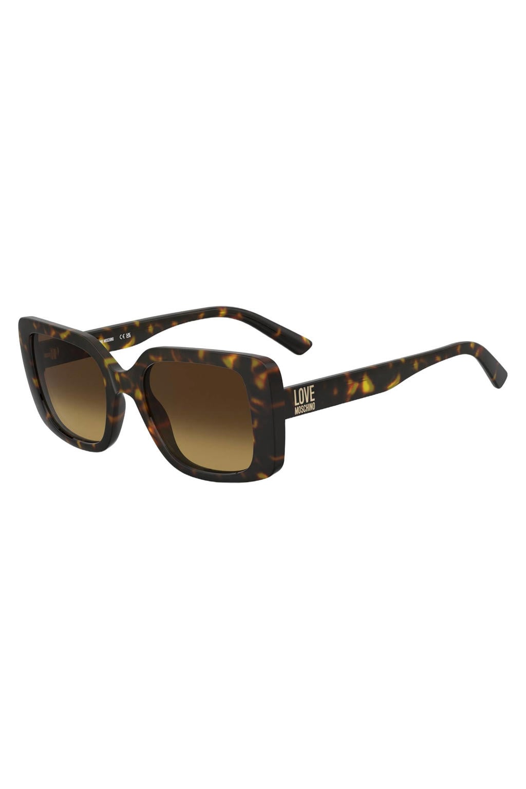Moschino zonnebril met tortoise print MOL090/S bruin