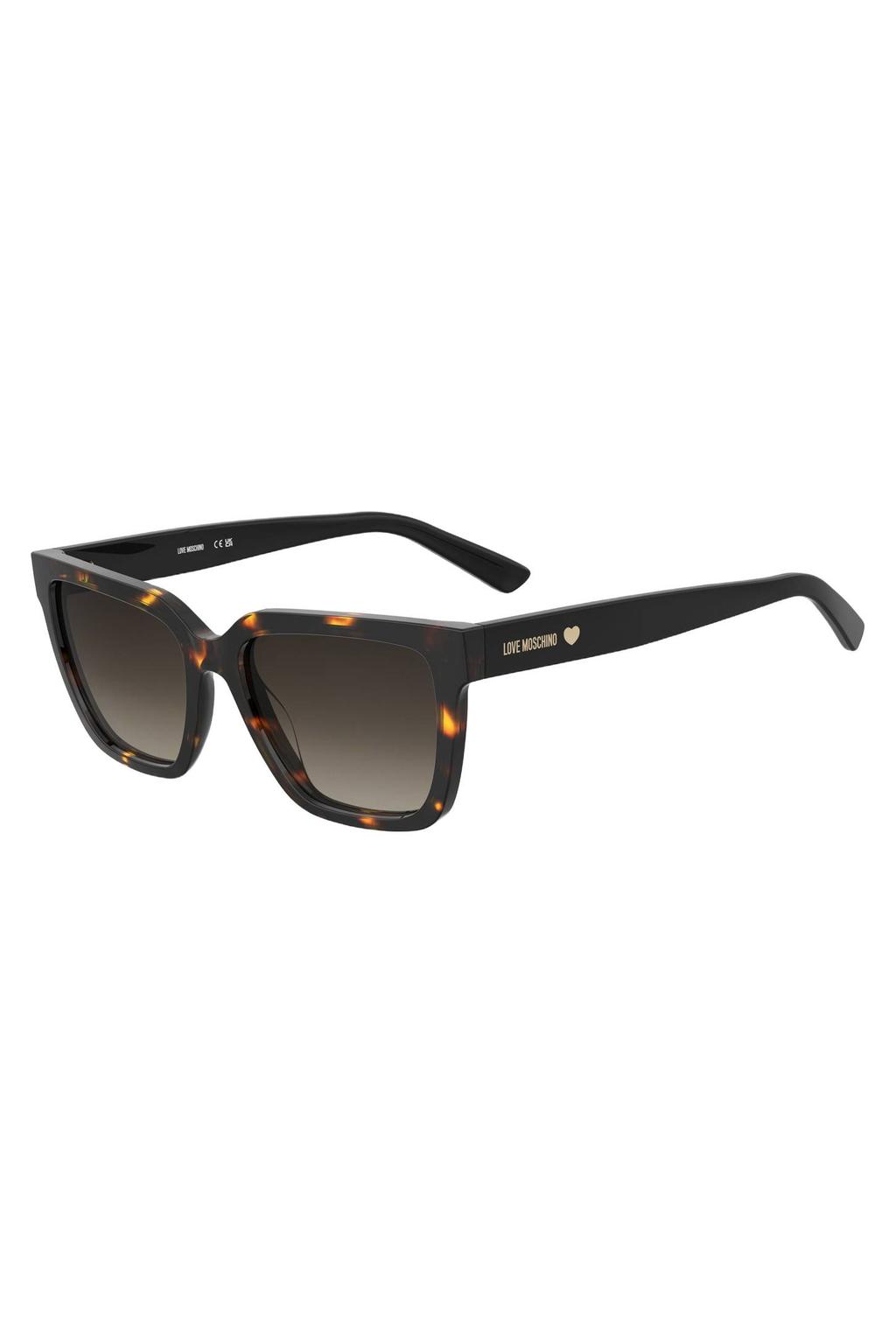 Moschino zonnebril met tortoise print MOL087/S bruin