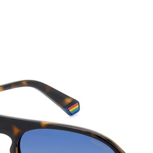 Polaroid zonnebril met tortoise print PLD 6225/S bruin afbeelding