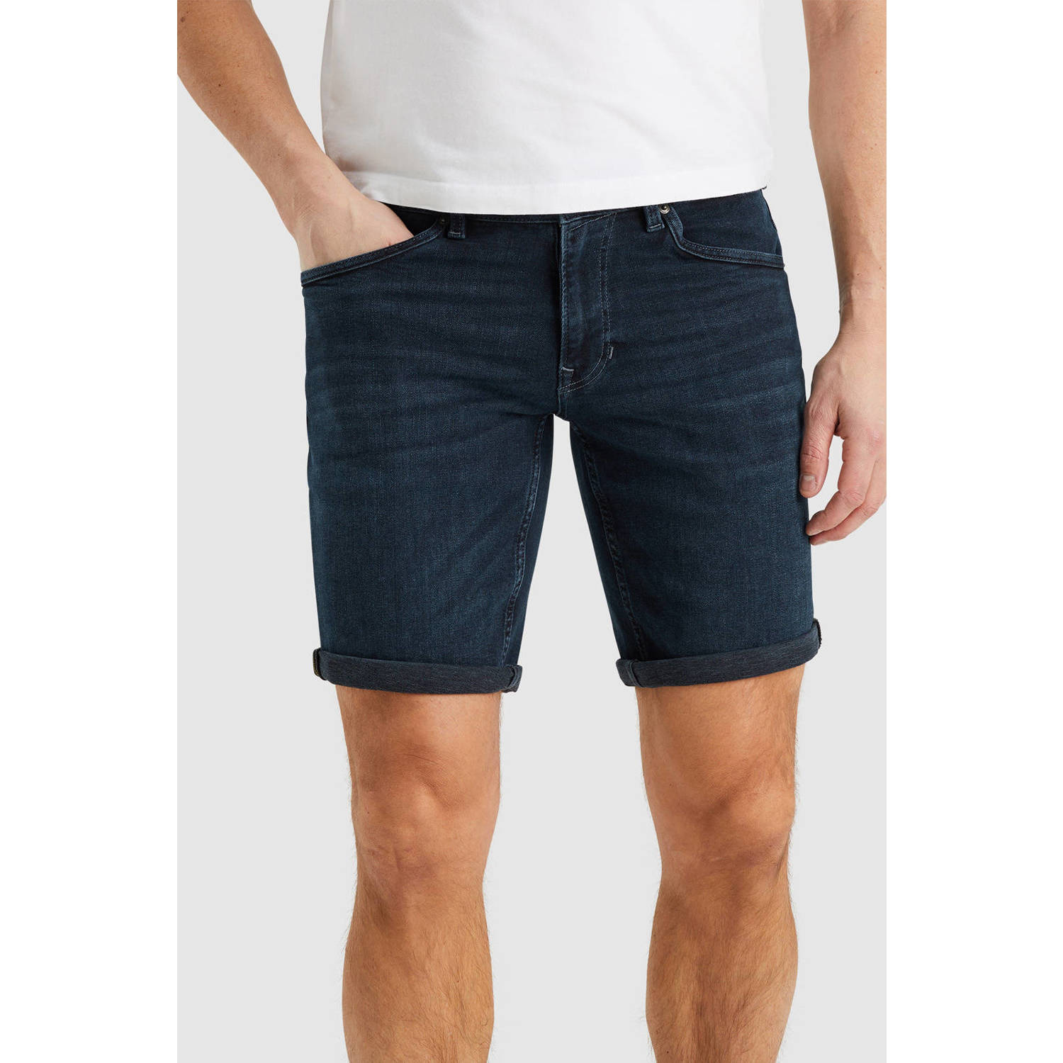 PME Legend regular denim short Nightflight donkerblauw