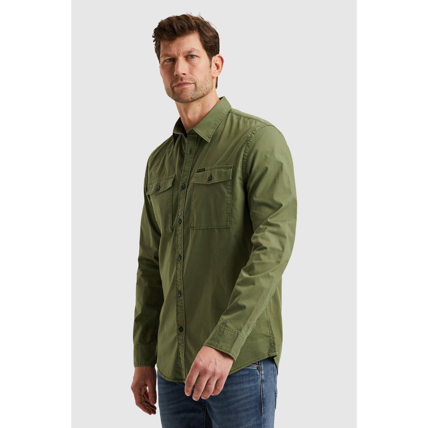 PME Legend casual overhemd groen