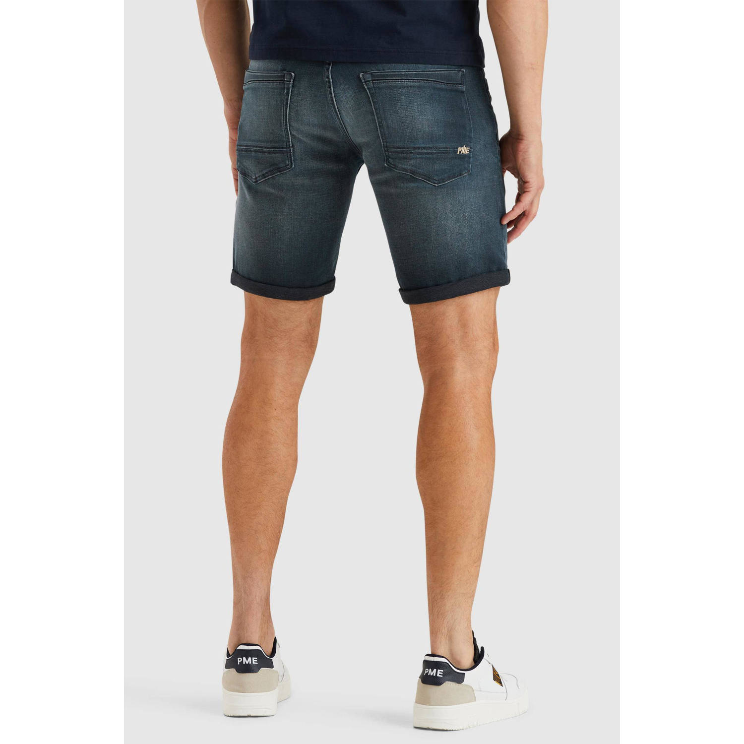 PME Legend regular denim short medium blue denim
