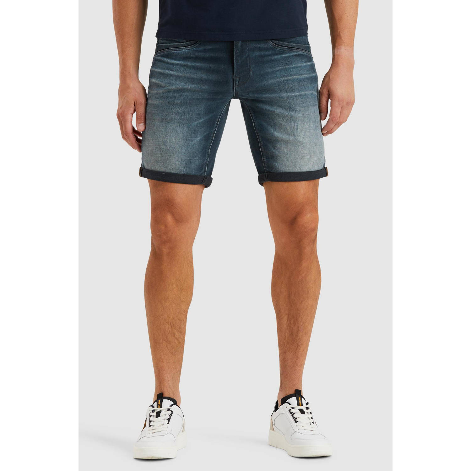PME Legend regular denim short medium blue denim