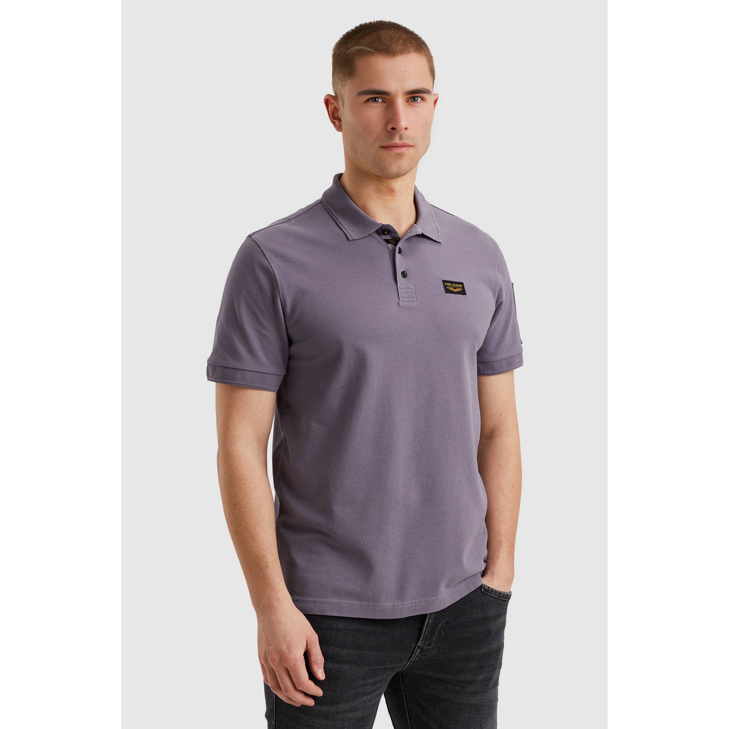 PME LEGEND Heren Polo's & T-shirts Short Sleeve Polo Trackway Polo Lila