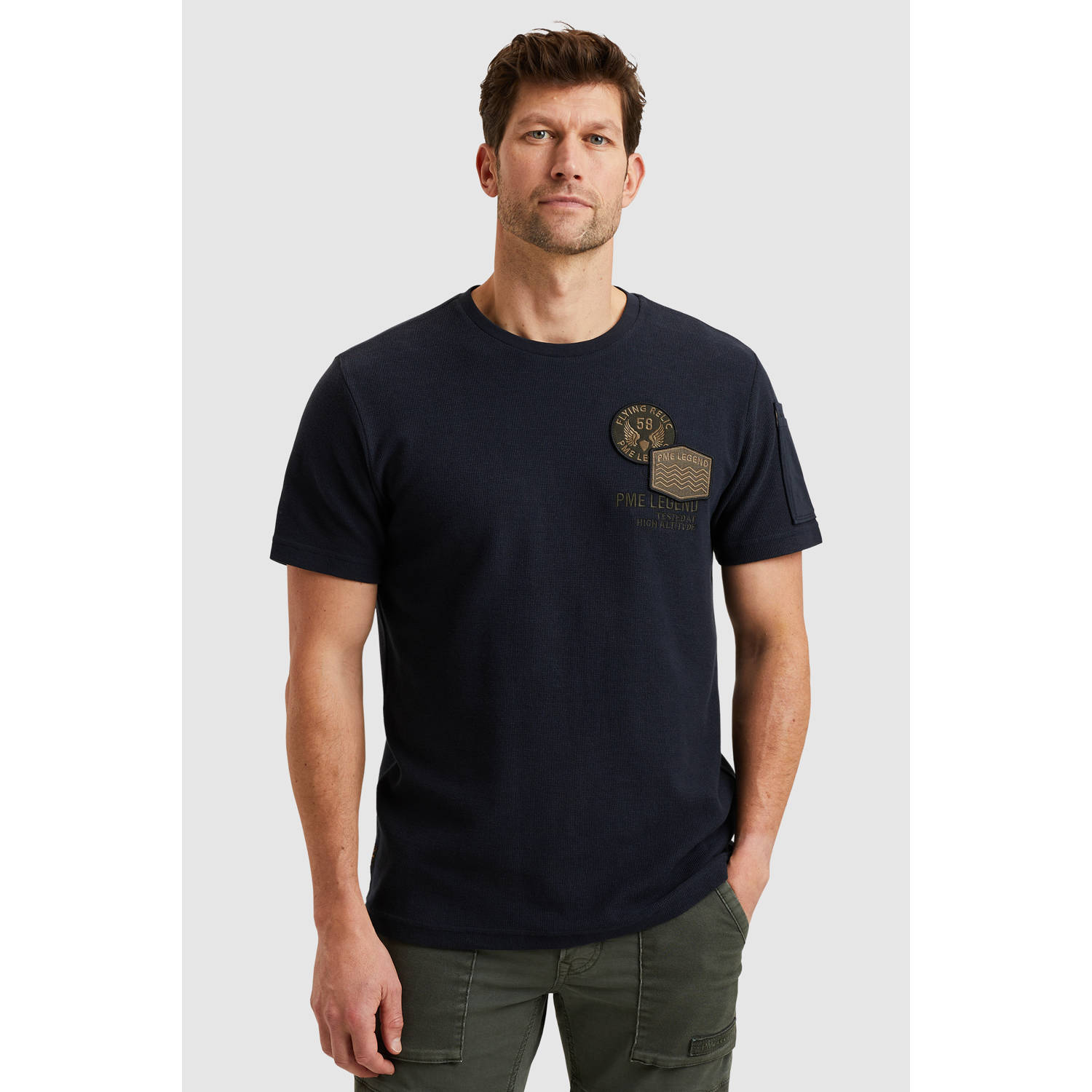 PME Legend T-shirt donkerblauw