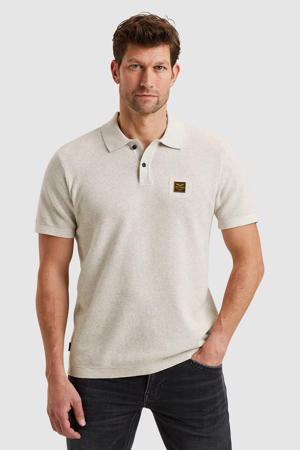 regular polo gebreid ecru