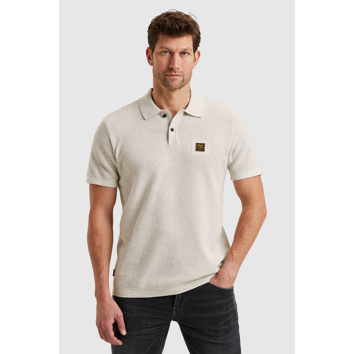 PME LEGEND Heren Polo's & T-shirts Short Sleeve Polo Cotton Wit