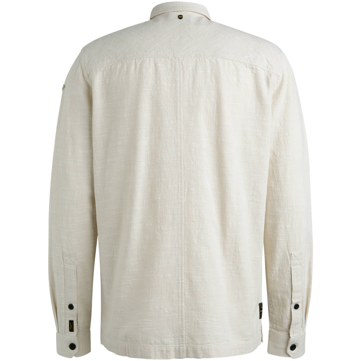 PME Legend overshirt met textuur ecru