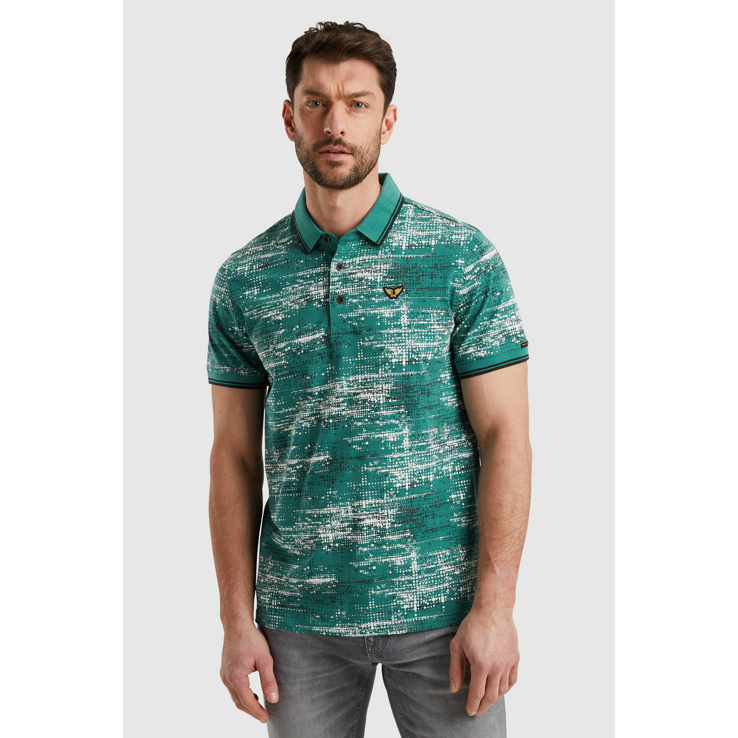 PME LEGEND Polo met allover print