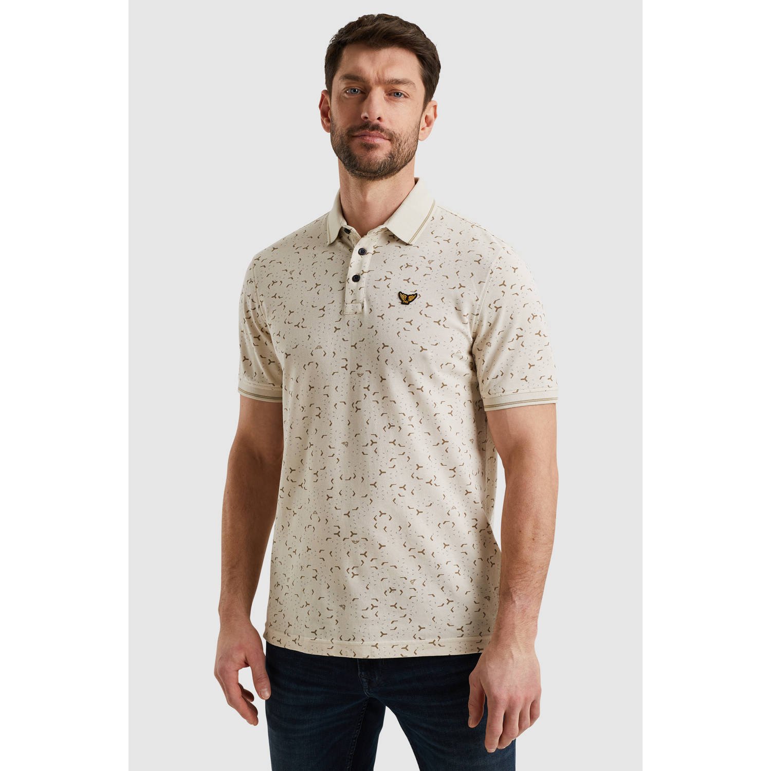 PME LEGEND Polo met allover print