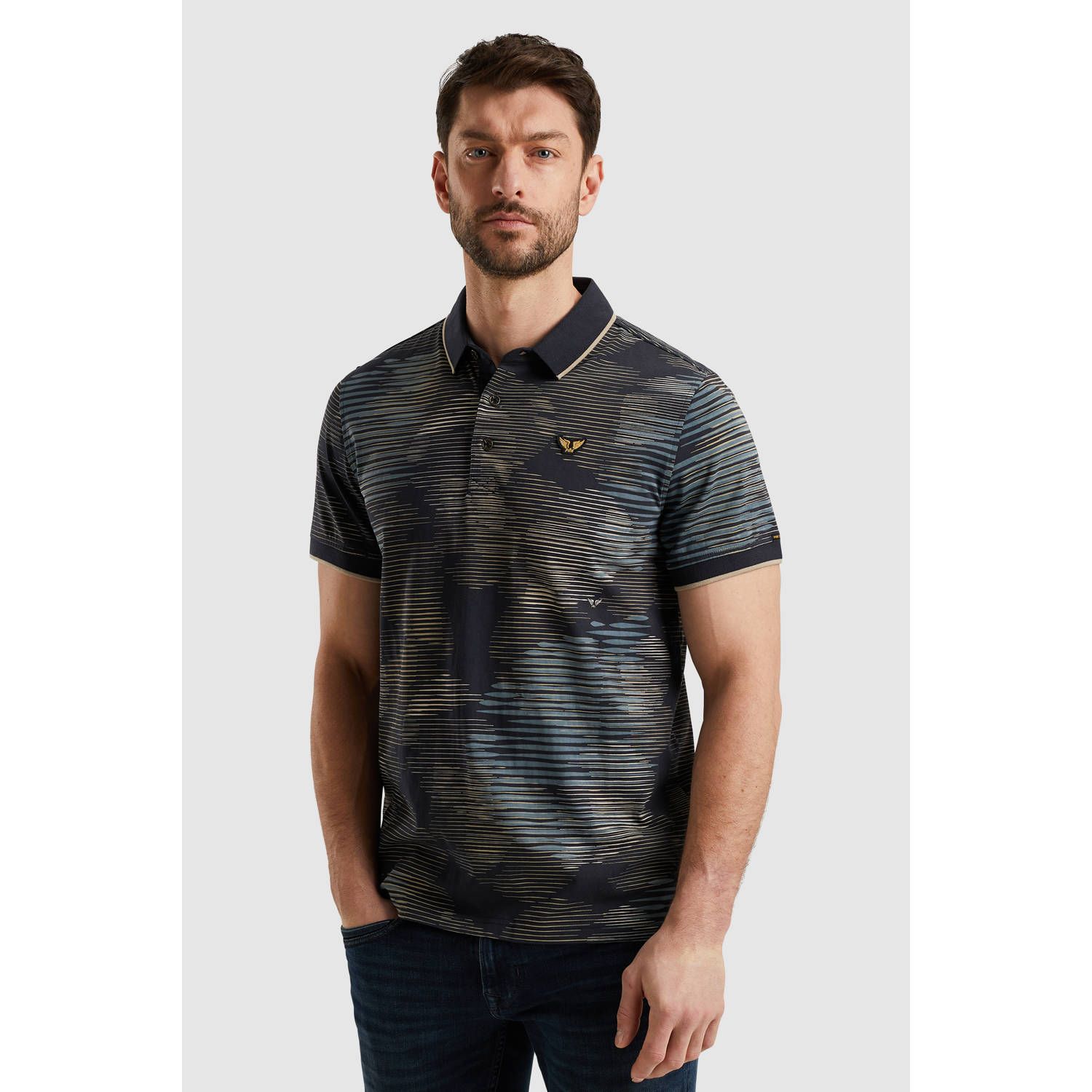 PME Legend regular polo donkerblauw