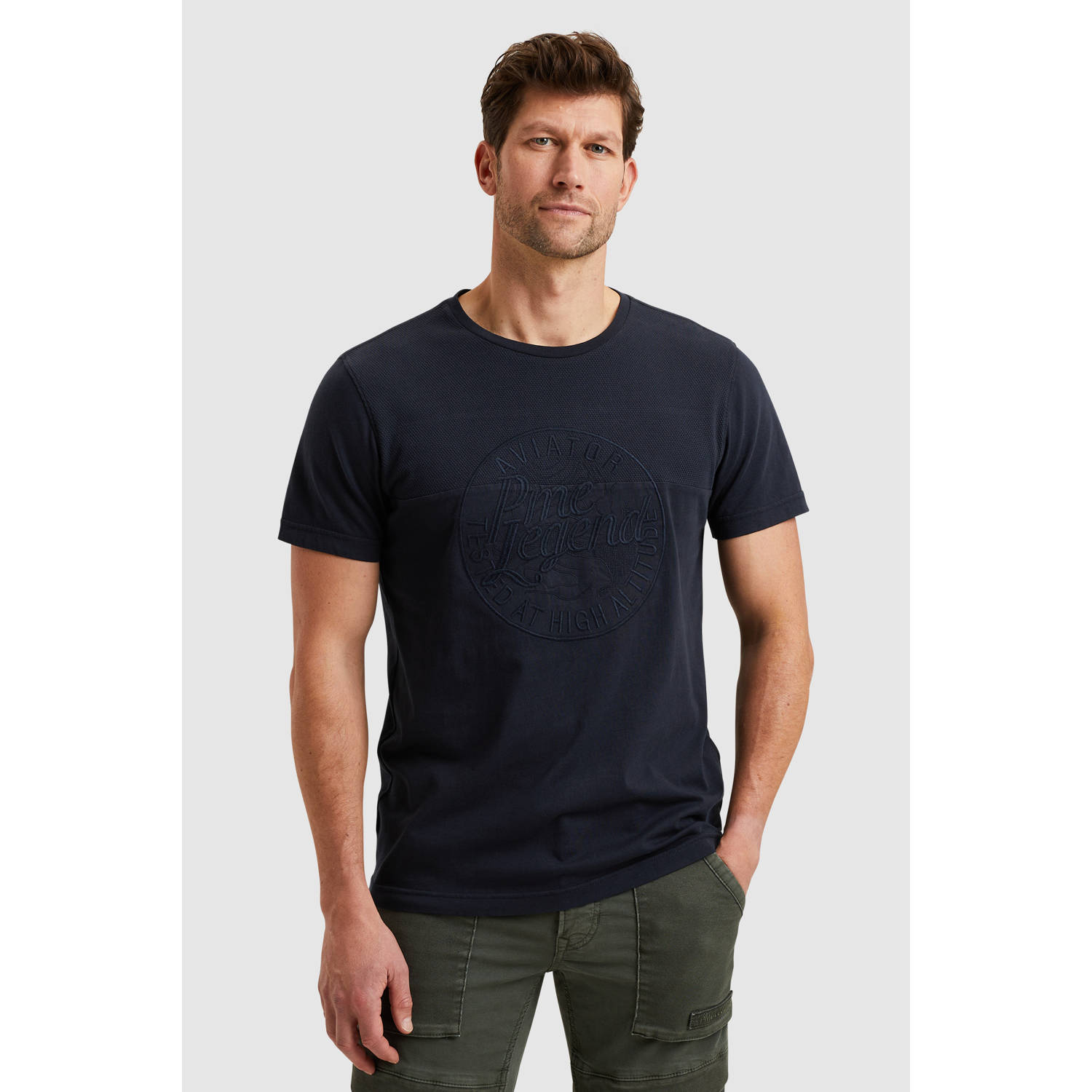 PME LEGEND T-shirt met geborduurd artwork