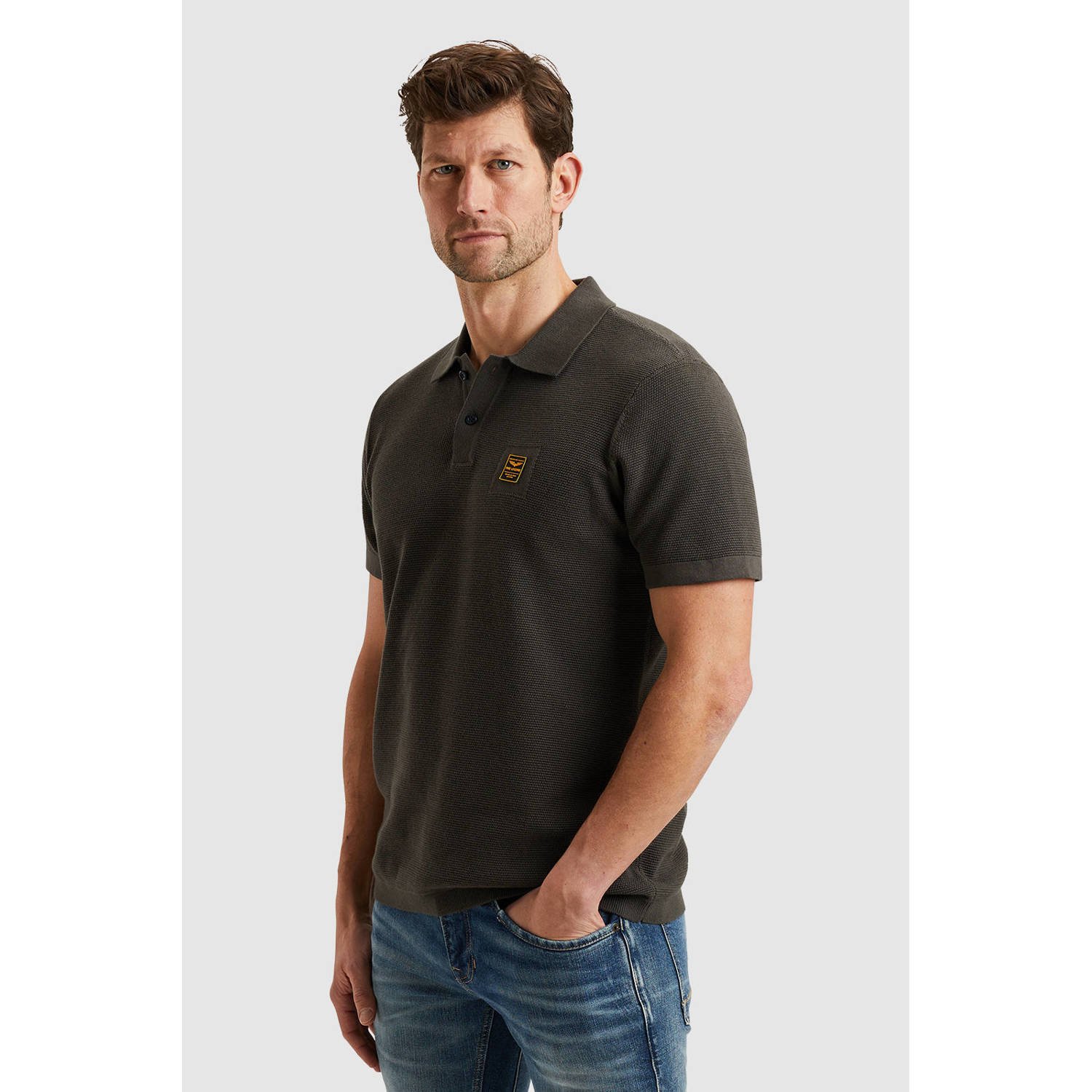 PME LEGEND Heren Polo's & T-shirts Short Sleeve Polo Cotton Groen