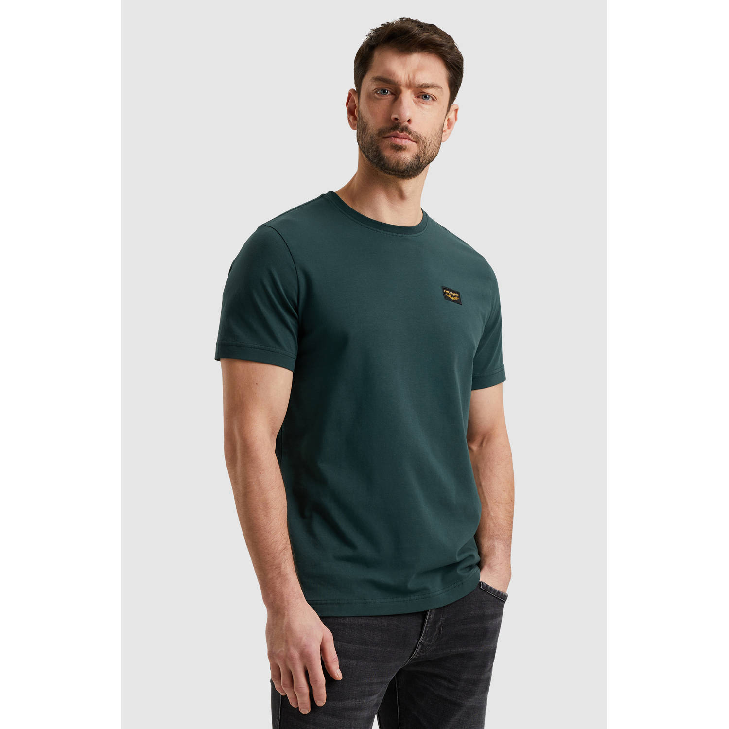PME Legend regular T-shirt donkergroen