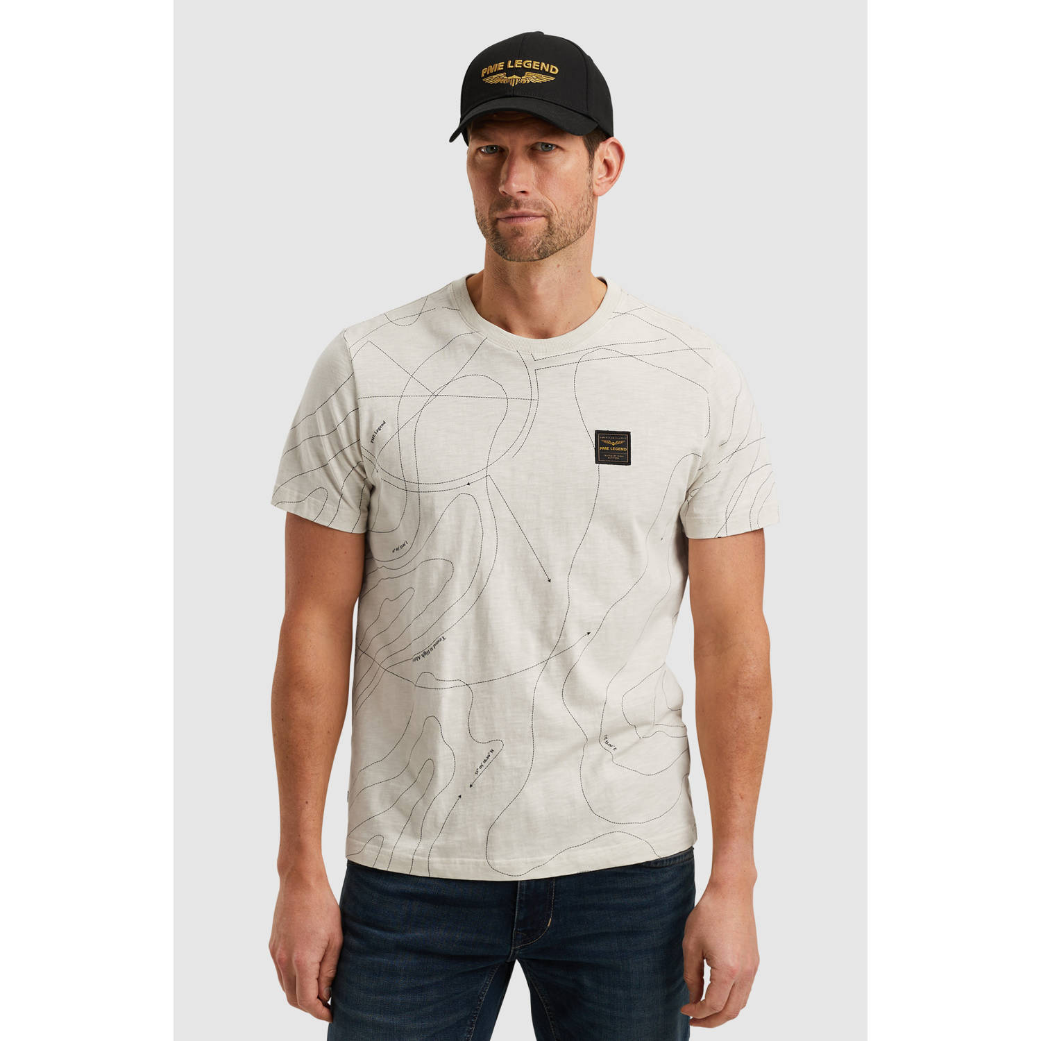Pme legend R-neck Jersey Panel T-shirt