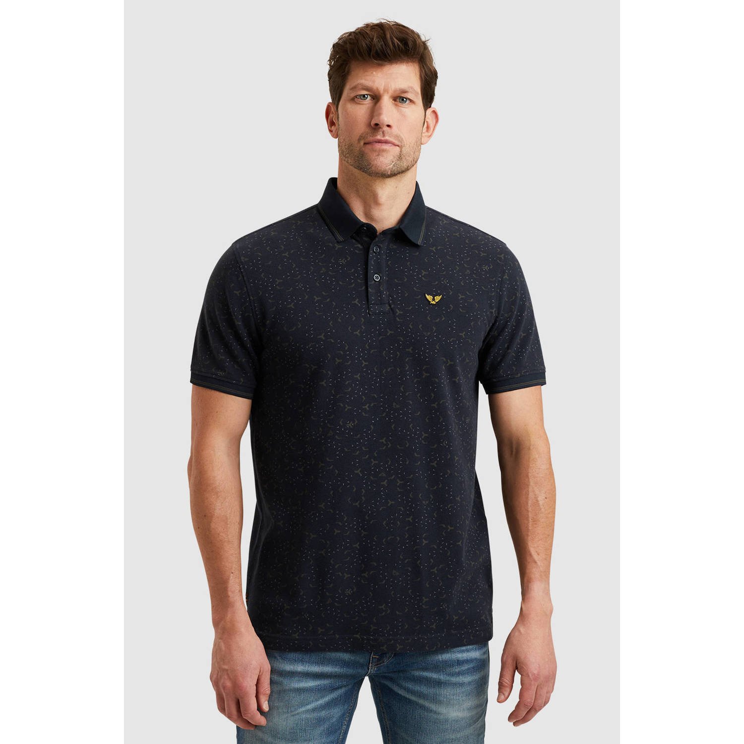 PME Legend regular polo donkerblauw