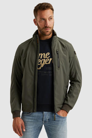 SKYGLIDER softshell jas donkergroen