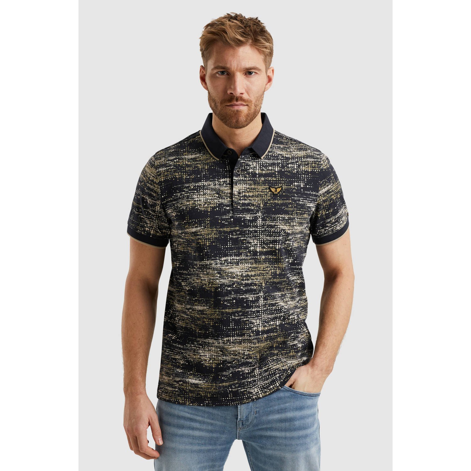 PME Legend regular polo donkerblauw