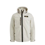 thumbnail: Ecru heren PME Legend softshell jas van polyester met effen, lange mouwen, capuchon en rits met windvanger