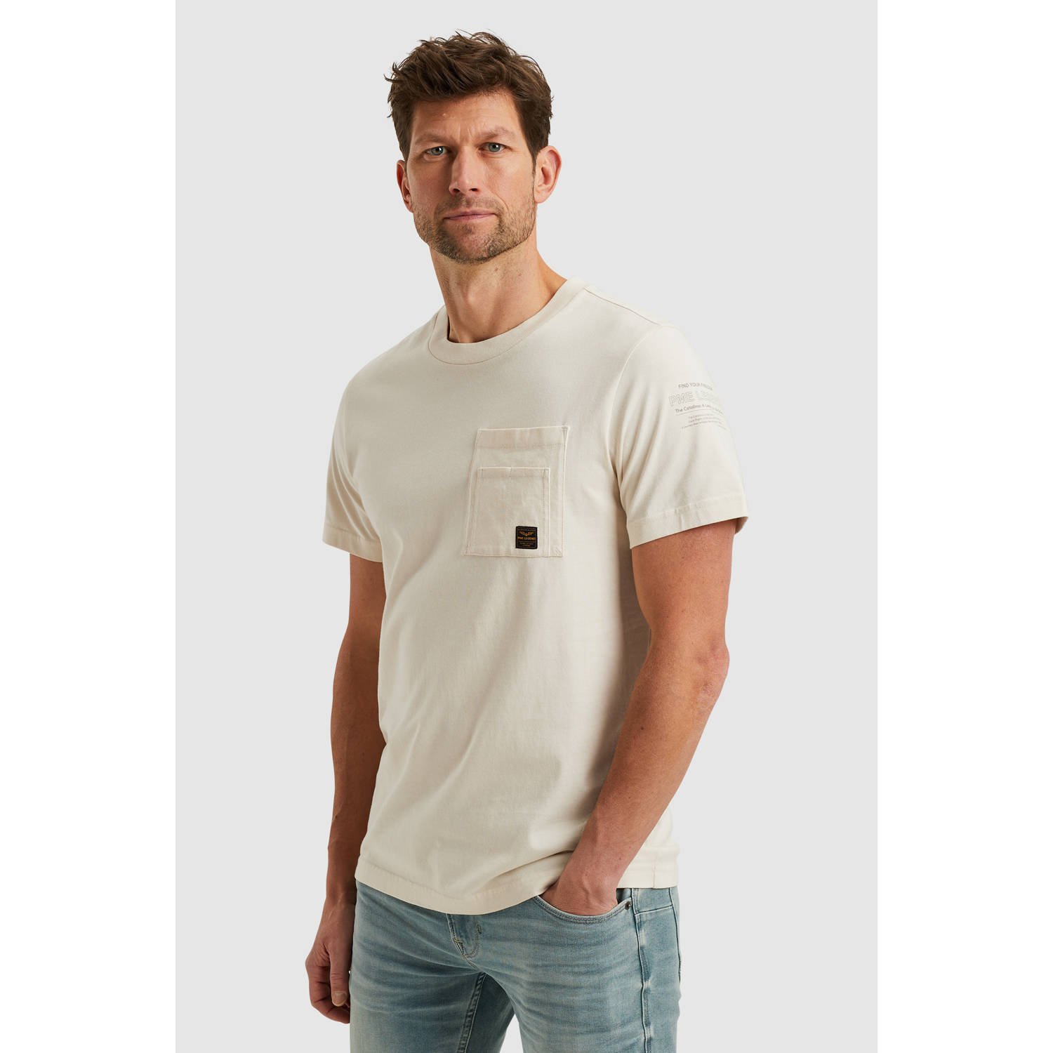 PME LEGEND T-shirt met cargo borstzak