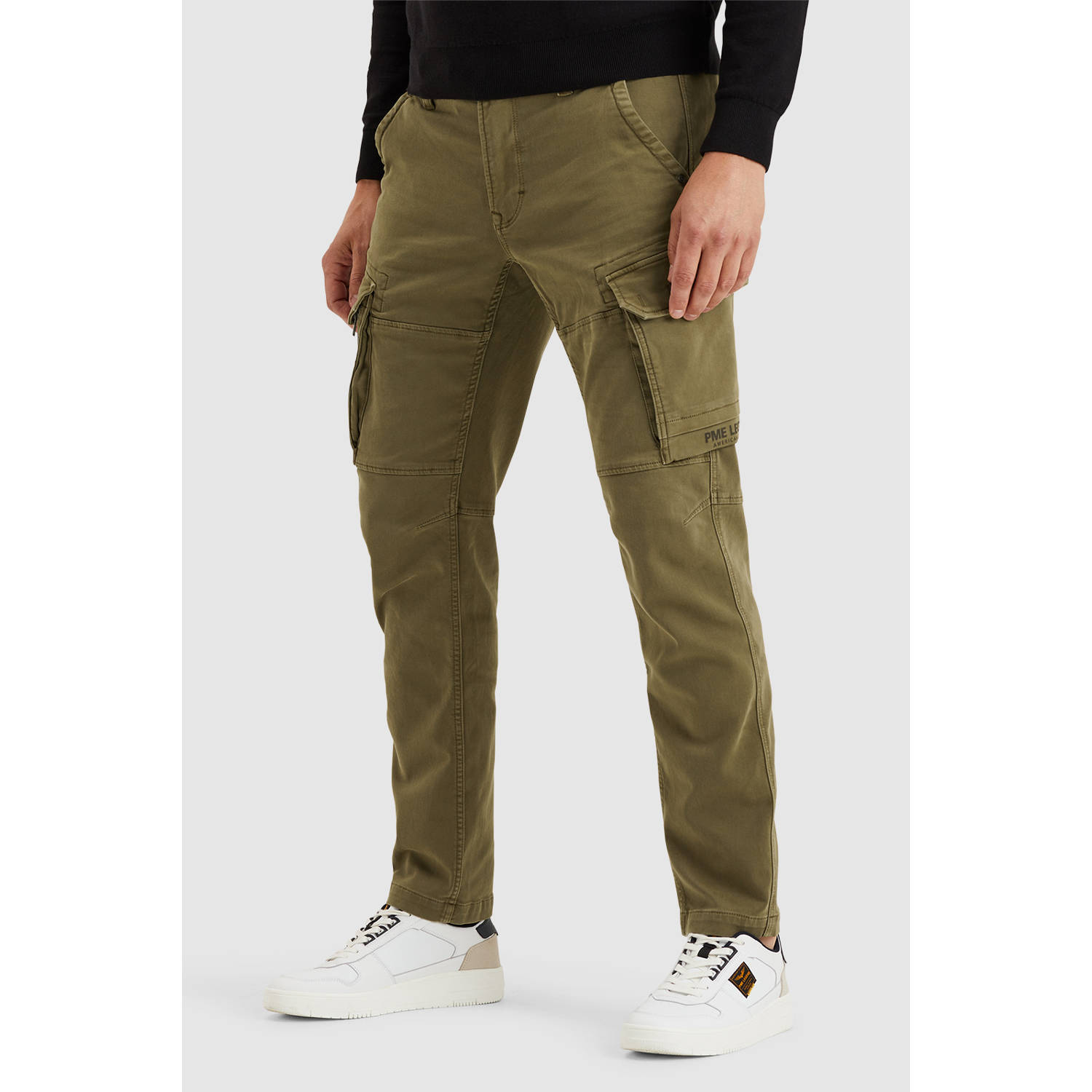 PME Legend tapered EXPEDIZER CARGO sweatbroek groen