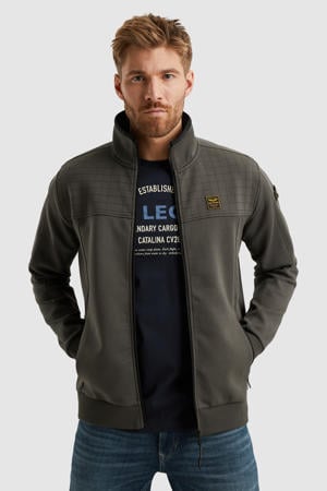 sweatvest grijsgroen