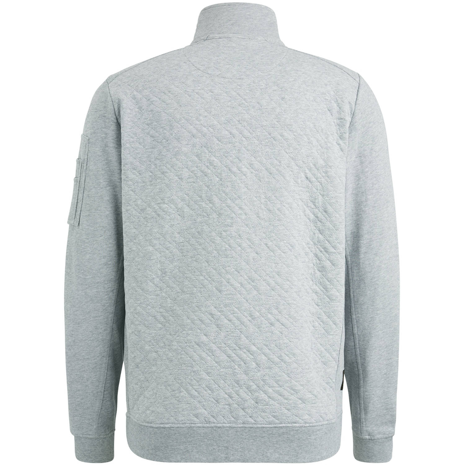 PME Legend sweatvest met textuur grijs