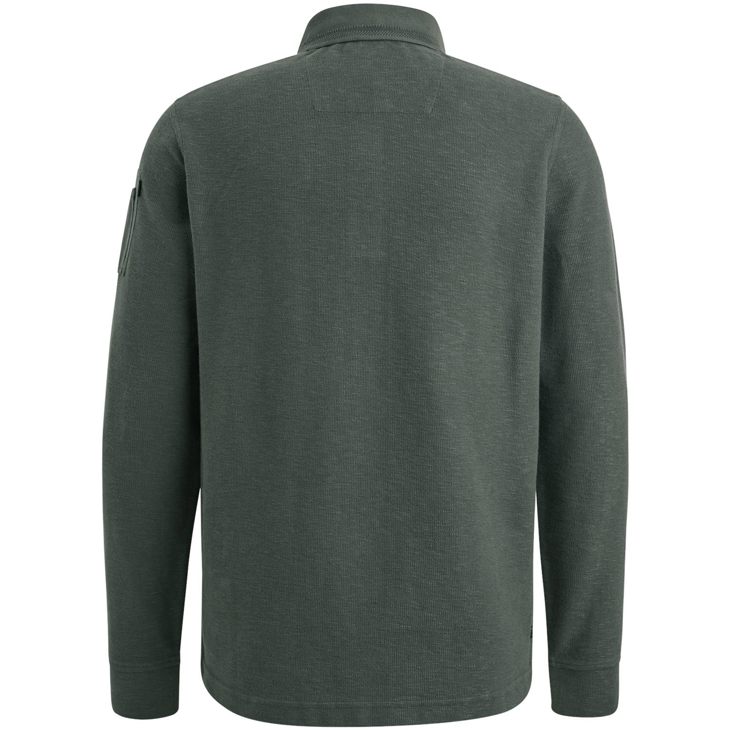 PME Legend polo gebreid donkergroen