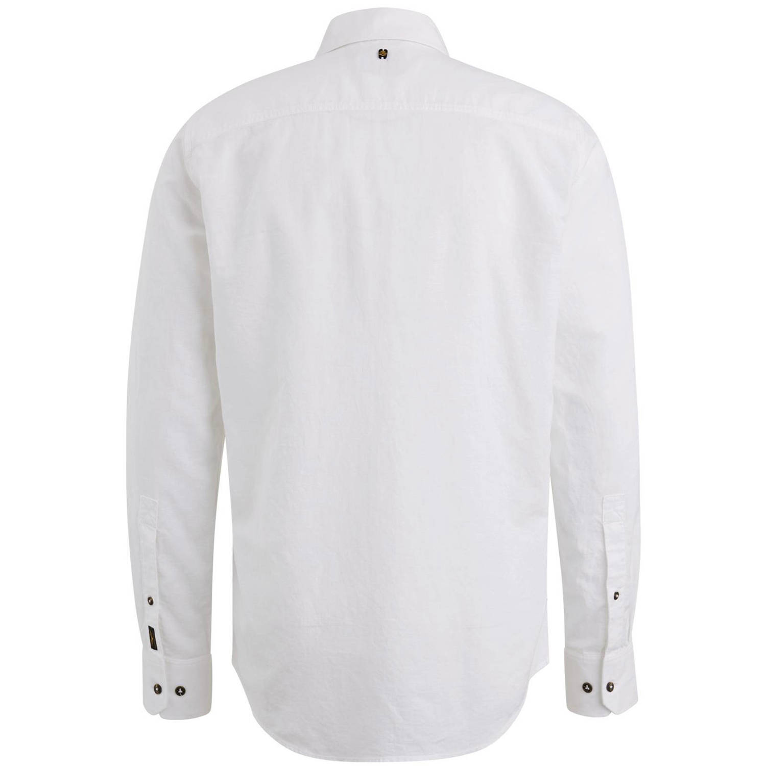 PME Legend linnen casual overhemd wit