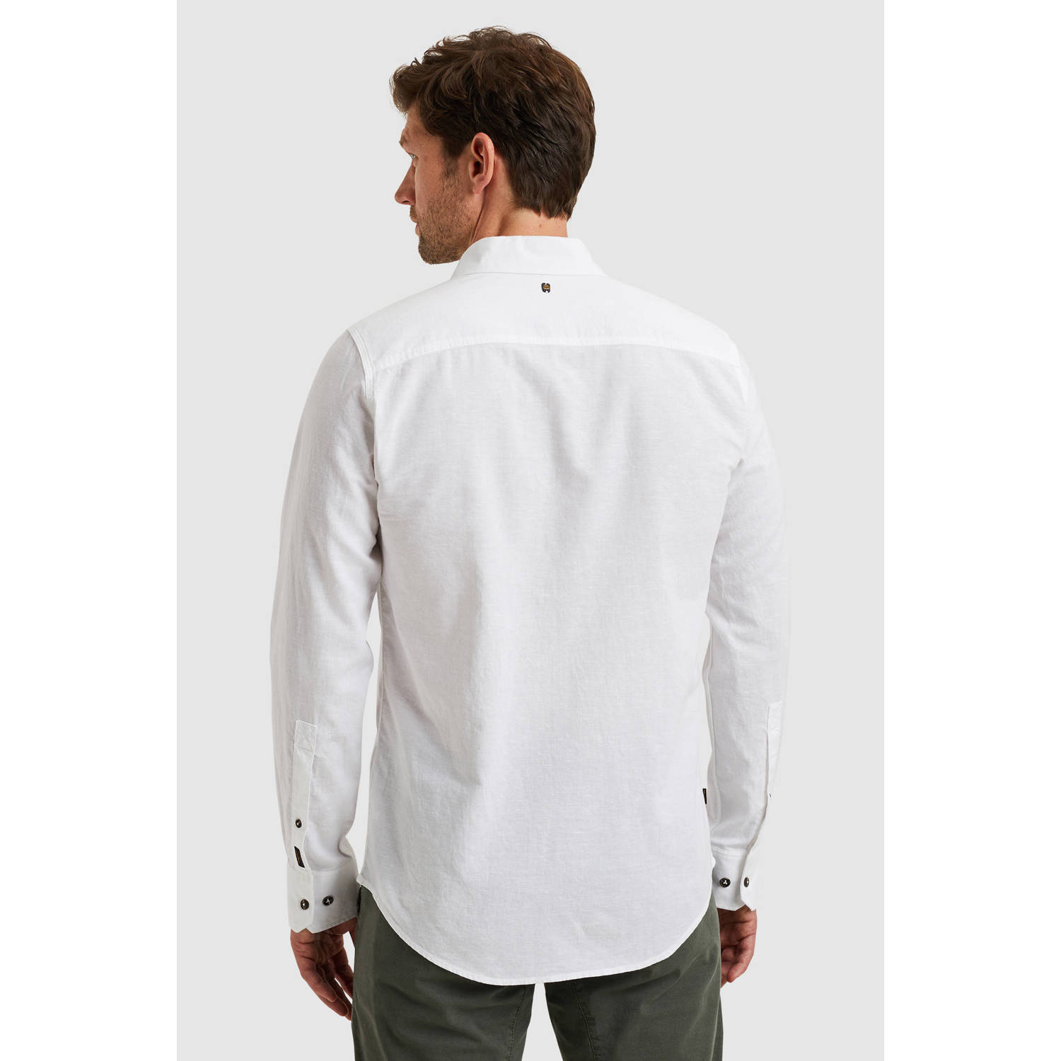 PME Legend linnen casual overhemd wit