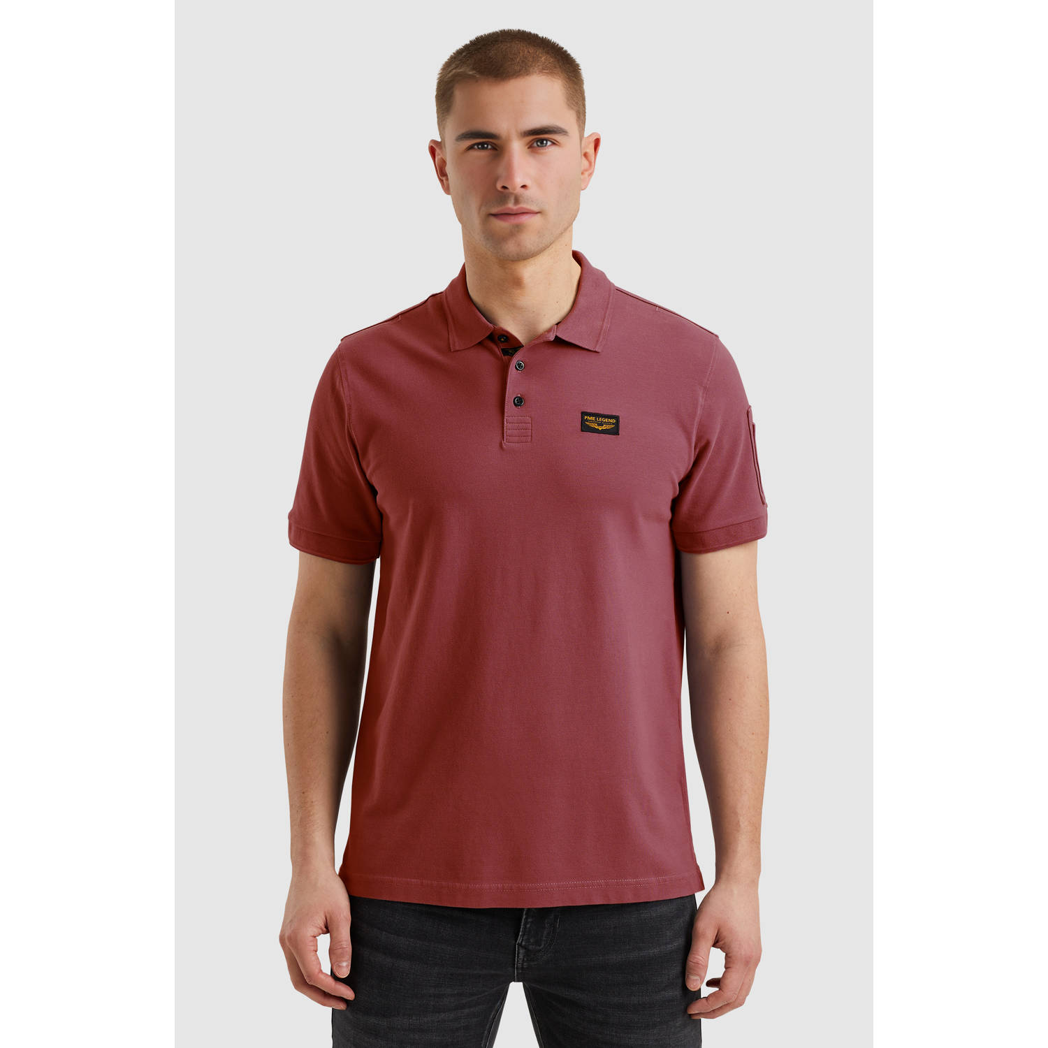 PME Legend regular polo donkerrood