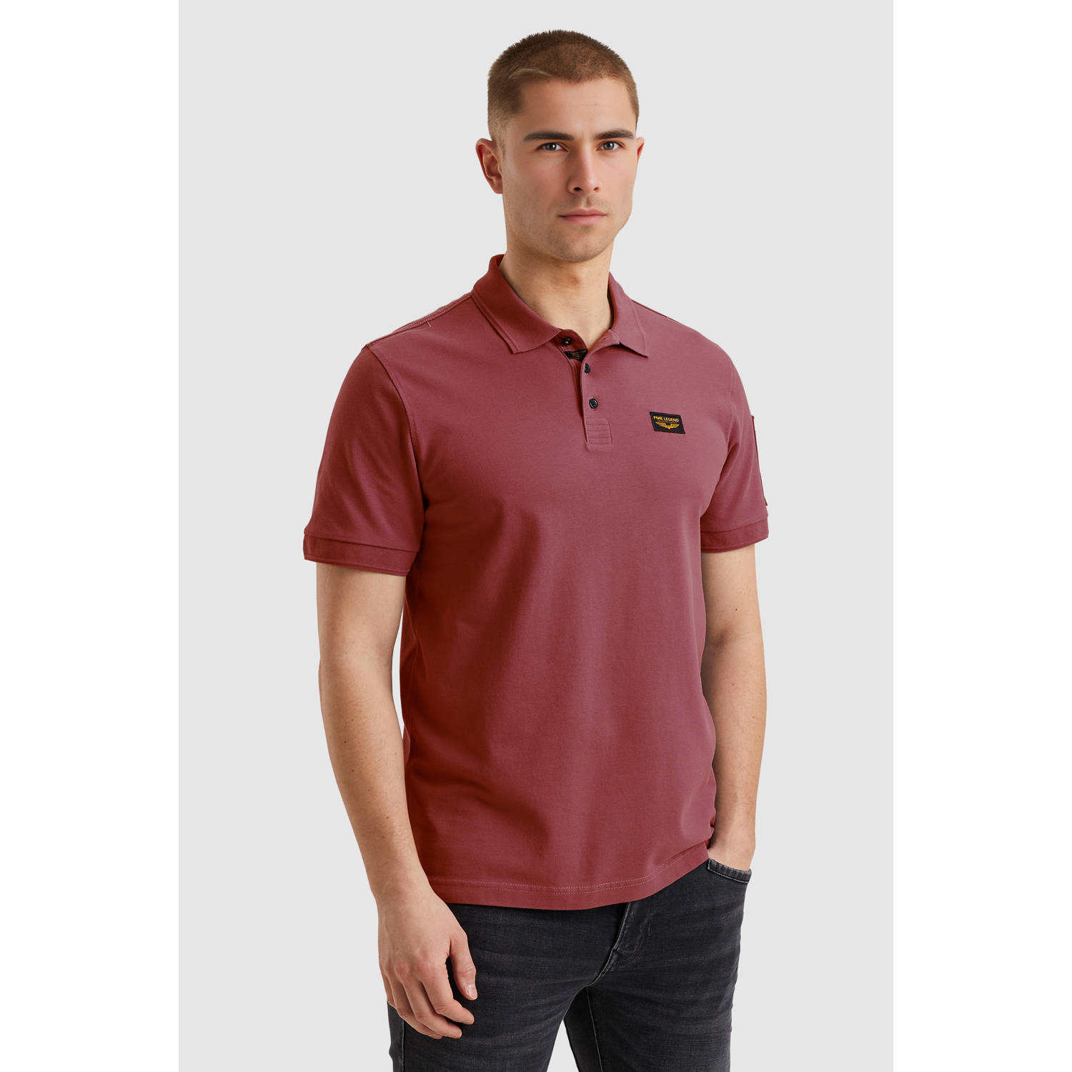 PME Legend regular polo donkerrood