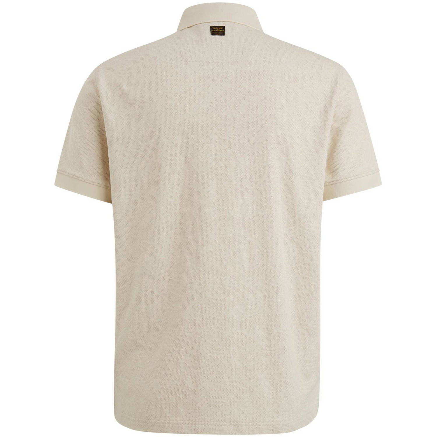 PME Legend regular polo gebreid ecru