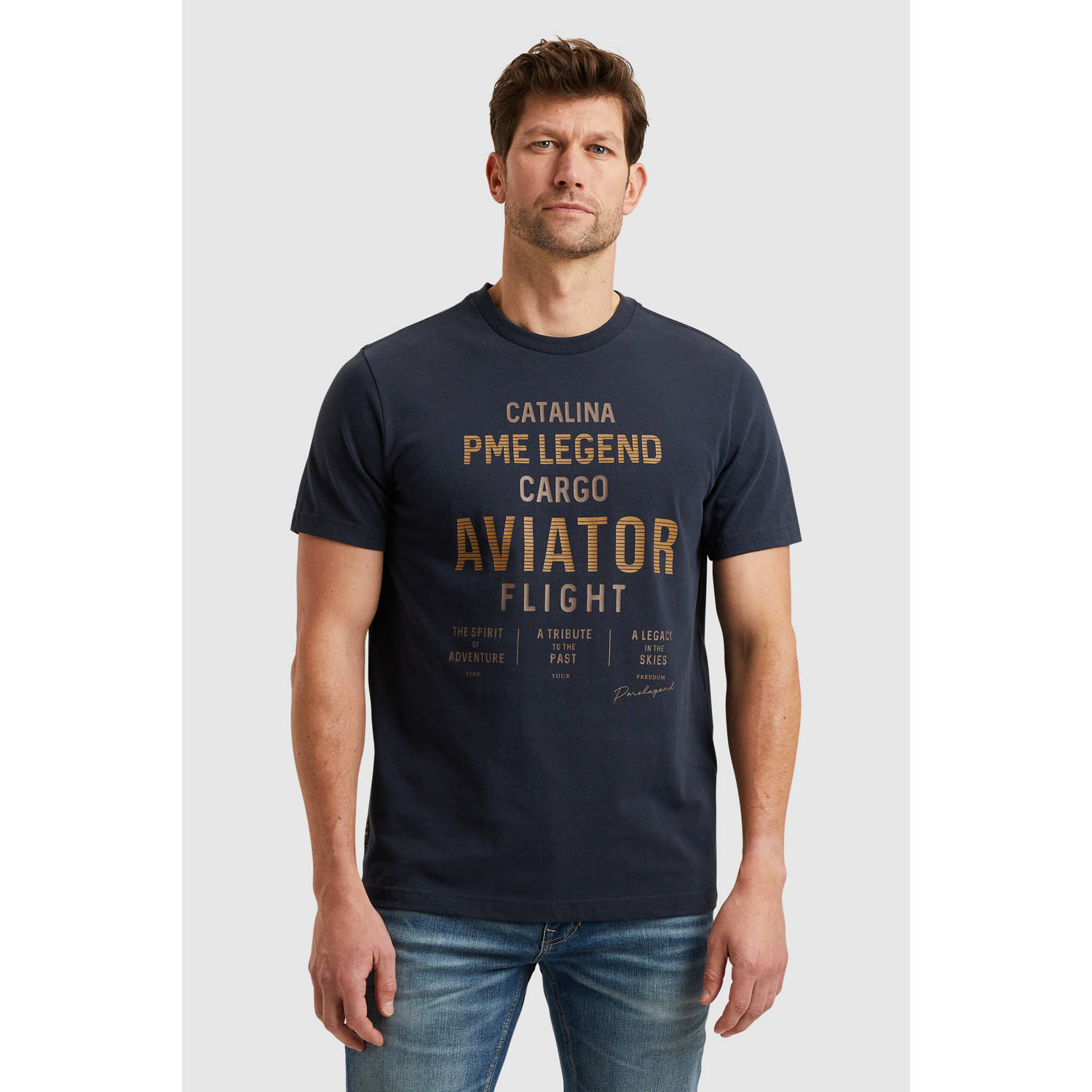 PME Legend T-shirt donkerblauw