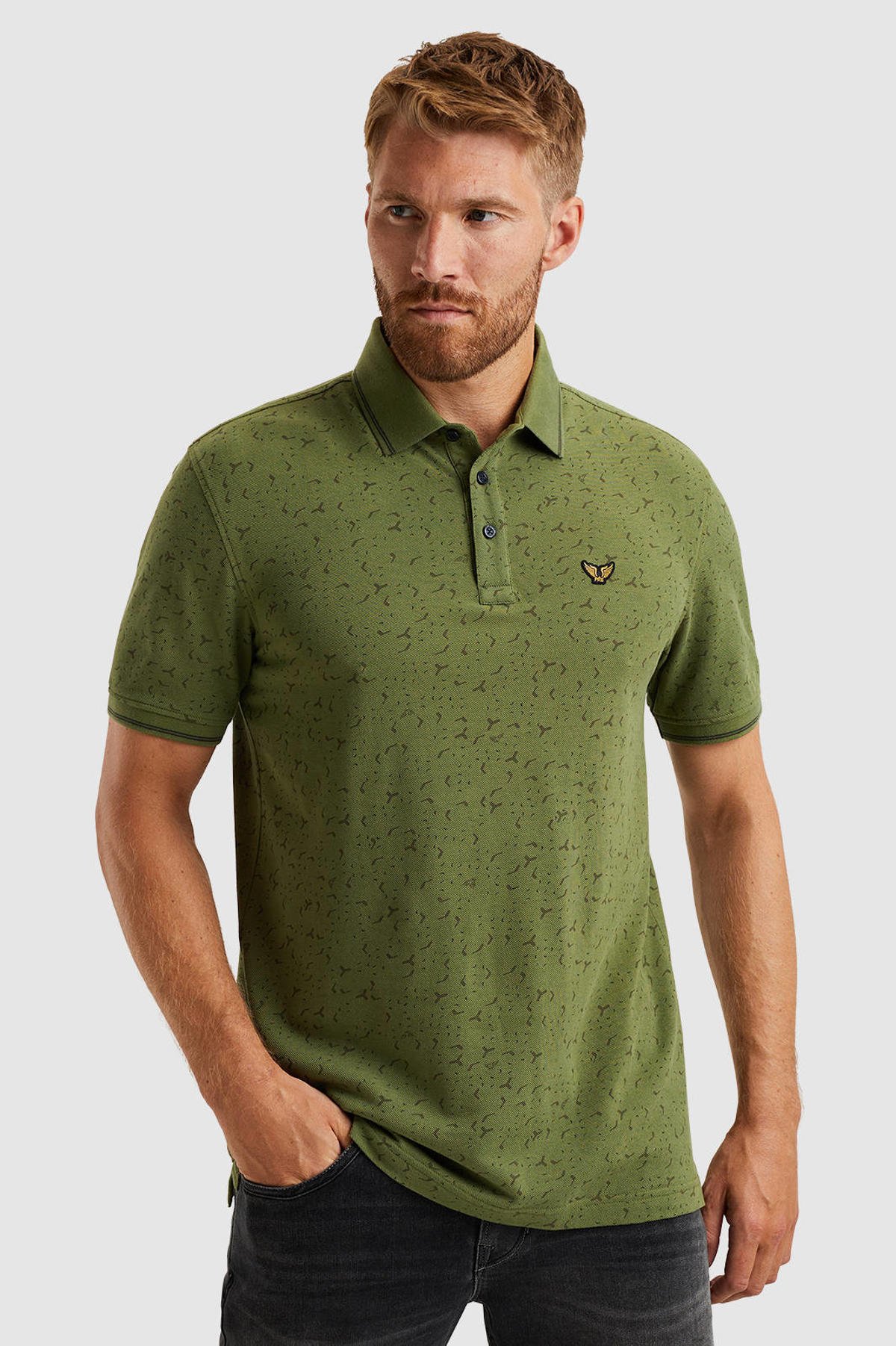 PME Legend regular polo groen wehkamp