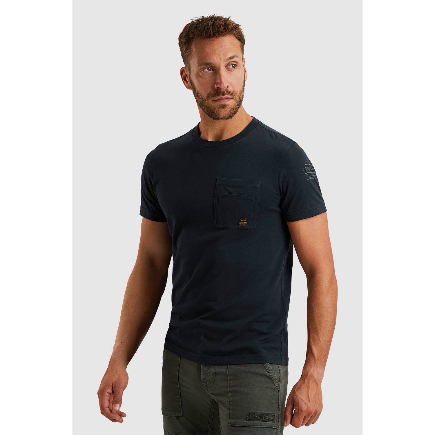 PME Legend Korte Mouw R-hals Play T-shirt Blue Heren