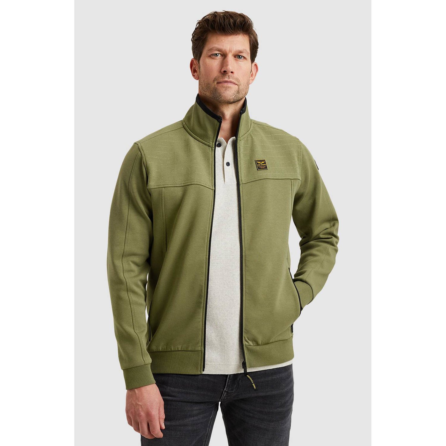 PME Legend Sweatjack met labelbadges model 'spacer look'